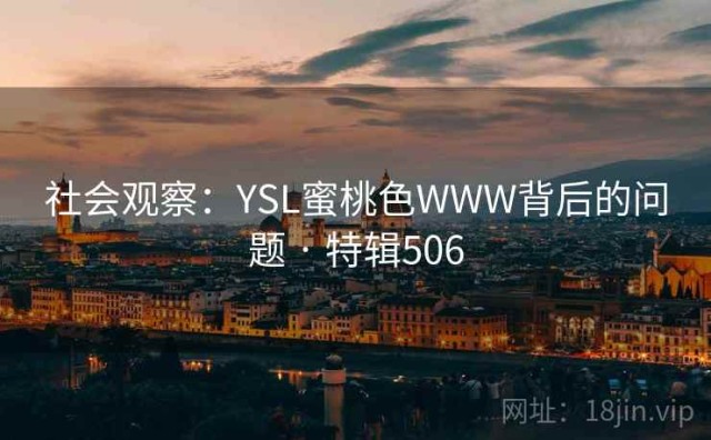 社会观察：YSL蜜桃色WWW背后的问题 · 特辑506